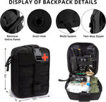 Survival Kit and First Aid Kit, 138 Pcs Survival Gear and Equipment with Molle Pouch, Camping Accessories, Gifts for Men Women Outdoor Fishing Hunting Camping | PrepWiseGear