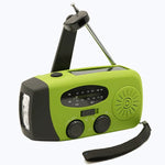2000Mah Powerbank Radio Am Fm Solar Hand Crank Small Portable Radio USB Type-C Charging with 3 LED Flashlight Emergency Radio