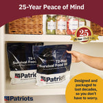 Emergency Food Supply - 72-Hour Survival Kit - Freeze Dried Food - 25-Year Shelf Life - 16 Servings | PrepWiseGear
