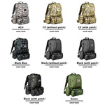 60L Camping Hiking Backpack, Large Multifunction Outdoor Sport Backpack, Black