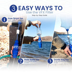 VFX All-In-One Portable Water Filter ? Survival Water Purifier for Camping, Hiking, Backpacking, and Emergency Preparedness with Gravity System