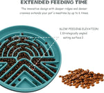 Slow Feeder Dog Bowl for Large & Small Pets, anti Choking Puzzle Dog Food Lick Mat with Non-Slip Base, Interactive Pet Slow Eating, Silicone Licking Mat Cat Feeding Bowl for Puppies & Cats