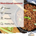 Freeze-Dried Ground Beef – Pre-Cooked and Ready-To-Eat Hamburger Meat | Everyday Meal Prep, Emergency Food Supply, Camping and Survival Food | 10 Servings per Pouch | Made in USA | 7-Year Shelf Life | Pack of 1 | PrepWiseGear