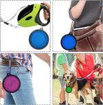 4 Pack Collapsible Dog Bowl Portable Foldable Travel Pets Bowls Cats Water Feeding Food Bowls Silicone Expandable Cup Dish Puppies for Walking Camping Outdoors with Carabiner Clip