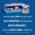 Vienna Sausage, Ready to Eat Canned Meat, 10G Protein per Serving, 4.6 Oz. Can (Pack of 24) | PrepWiseGear