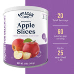 Dehydrated Apple Slices Can - Gluten Free Survival Food with Long Shelf Life - Dehydrated Emergency Food Supply for Camping, Prep & Everyday Meals - 20 Servings | PrepWiseGear