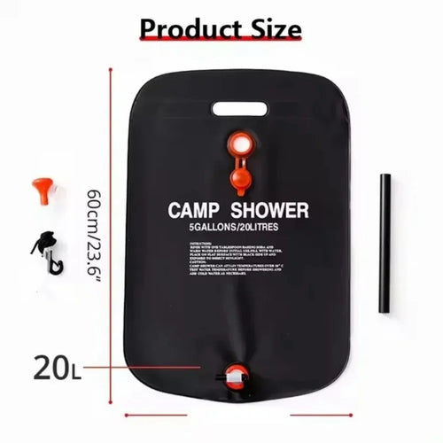 Car Camping Equipment, Shower Water Bag, Picnic Water Storage Bag, Shower Water Bag, Outdoor Camping Folding Water Bag | PrepWiseGear