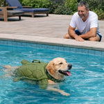 Pet Life Jacket Swimsuit Floatable Dog Bathing Suit with Buoyancy Support Safe Swimwear Small Medium Large Adjustable