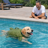 Customer photo of Adjustable Dog Life Jacket - Buoyancy Swimwear