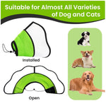 Waterproof Dog Protective Collar - Anti-Bite & Anti-Lick Recovery Cone for Dogs
