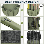 Fishing Rod Bag Pole Holder, Portable Fishing Rod Case Carrier Canvas Pole Storage Bag Travel Carry Case Waterproof Fishing Tackle Gear Organizer | PrepWiseGear