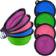 Collapsible Dog Travel Bowls - 4 Pack