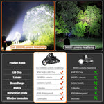 LED Headlamp Rechargeable, Upgraded 30W Super Bright Head Lamp100000 High Lumen | PrepWiseGear