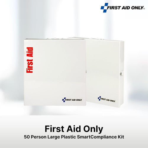 746000 Smartcompliance 50-Person ANSI A+ and OSHA Compliant First Aid Kit for Business, Large Metal First Aid Cabinet with Medications, 241 Pieces | PrepWiseGear