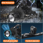 LED Headlamp Rechargeable, Upgraded 30W Super Bright Head Lamp100000 High Lumen | PrepWiseGear