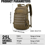 Customer photo of 25L Tactical Backpack + Molle Tactical Utility Pouch
