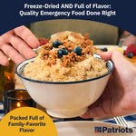 Emergency Food Supply - 72-Hour Survival Kit - Freeze Dried Food - 25-Year Shelf Life - 16 Servings | PrepWiseGear