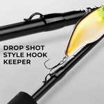 Crixus Fishing Rods,Im6 Graphite Spinning Rod & Casting Rod W/Zirconium Oxide Ring Stainless Steel Guides, Superpolymer Handle | PrepWiseGear
