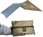 Timberline Desert Tan Tarp: Waterproof Camping Tarp for Hunting, Glassing, Hammock Rain Fly, Ultralight Backpacking Gear Sun Shelter & Heavy Duty Outdoor Protection