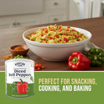 Dehydrated Diced Bell Peppers Emergency Food Supply, 113 Servings, 25 Year Shelf Life, Red and Green Peppers - Dehydrated Meals, Survival Food Camping Essentials Can | PrepWiseGear