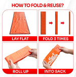 Emergency Sleeping Bag for Survival Gear and Supplies Life Bivy Sack Waterproof Mylar Emergency Blankets for Survival Kit Car Camping Gear Hiking Tac Bivvy Go Bags Supplies Sleep Sacks Shelter | PrepWiseGear