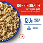 Beef Stroganoff with Noodles | Freeze Dried Survival & Emergency Food for Camping Hiking and Backpacking | #10 Can