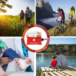 Small First Aid Kit -98 Piece First Aid Kit, Small Travel First Aid Kit Treat and Protect Most Injuries,Mini First Aid Kit Ready for Emergency at Home, Outdoors, Car, Camping, Workplace, Hiking.