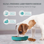 Slow Feeder Dog Bowl for Large & Small Pets, anti Choking Puzzle Dog Food Lick Mat with Non-Slip Base, Interactive Pet Slow Eating, Silicone Licking Mat Cat Feeding Bowl for Puppies & Cats