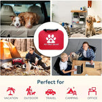 61Pcs Portable EVA Emergency Dog ​​And Cat Pet First Aid Kit Set for Outdoor Travel and Camping with Medical Supplies