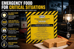 Mayday Emergency Food Bars, 3600 Calorie Meal Replacement Bars - 5 Year Shelf Life Survival Food Rations, U.S. Coast Guard Approved, Ready to Eat Emergency Food Supply for Disaster Preparedness, Earthquake, Fire, Flood, Apple Cinnamon, 20 Pack | PrepWiseGear