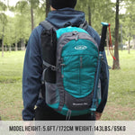 35L Hiking Backpack Water Resistant Outdoor Sports Travel Daypack Lightweight with Rain Cover for Women Men (Army Green) | PrepWiseGear