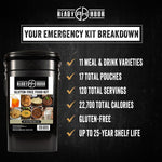 Gluten-Free Food Kit (120 Servings), Gluten-Free Survival Kit, Freeze-Dried Survival Food Storage, Emergency Preparedness, Prepper Supplies, 25-Year Shelf Life | PrepWiseGear