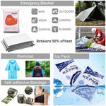142Pcs Survival Kit, Professional Survival Equipment with Molle Pouch Camping... | PrepWiseGear