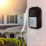 Black Solar Charger Mount for Ring Video Doorbell 3, 3 Plus, 4, Battery Doorbell Pro and plus (5-Volt 0.6-Watt) | PrepWiseGear