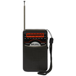 Radio FM/AM Small Portable Radio Battery Operated Radio Full-Wave Band World Receiver Telescopic Antenna Built-In Speaker
