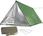 Extra Large Zipper Reusable Survival Emergency Shelter Tent,Thermal Waterproof Fireproof Lightweight Bugout, with Paracord?Stake for Camping,First Aid,Hiking&Bushcraft | PrepWiseGear