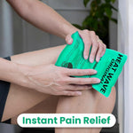 Instant Heat Packs Medium (5×9”)- Medical Grade Reusable Green 1-Pack Fast and HOT - Made in USA for Muscle Aches, Back, Arm, Shoulder, Pain Relief, Warmth on the Go; Heating Pad Click Heat | PrepWiseGear