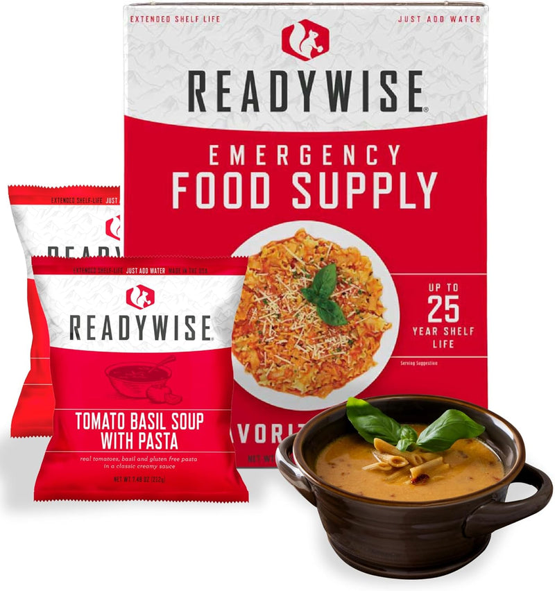 Emergency Food Supply - 18 Servings Favorites Box, Survival Food Kit with Freeze Dried Prepper Food & Dehydrated Meals, Camping Essentials for Backpacking & Hiking, up to 25 Year Shelf Life | PrepWiseGear