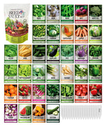 Vegetable Seed Vault Kit – 35 Heirloom Non-Gmo Vegetable Seeds for Gardening Survival Food Storage
