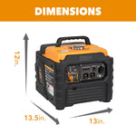 1500 Watt Portable Quiet Inverter Generator Gas Powered, Small Ultra Lightweight Quiet Generator for Camping, Tailgating, Home Backup | PrepWiseGear