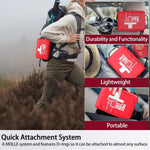 Compact First Aid Kit for Emergency - Basic Emergency Kit for Dorm,Hiking, Backpacking, Camping, Traveling, and Cycling -Small First Aid Kits | PrepWiseGear