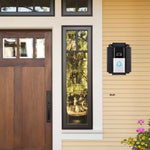 Black Solar Charger Mount for Ring Video Doorbell 3, 3 Plus, 4, Battery Doorbell Pro and plus (5-Volt 0.6-Watt) | PrepWiseGear
