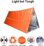 Waterproof Emergency Tent 2 Person Tent Survival Shelter Ultralight Survival Emergency Insulated Blanket for Camping Hiking, Orange | PrepWiseGear