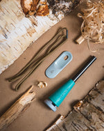 | Zünden PRO Ferro Rod Fire Starter Survival Tool – up to 15,000 Strikes, 3/8" Thick Fire Steel with Wood Handle, Striker & Lanyard – Waterproof Camping Essentials (Seawall) | PrepWiseGear