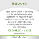 Healthy Promise Quick Action Blood Stopper Styptic Gel for Dogs & Cats, 1.16 Oz.