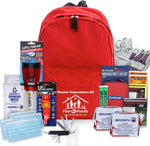 First My Family All-In-One Premium 2-Person Emergency Survival Kit | Hurricane & Earthquake Preparedness Supplies | Disaster Backpack with 72-Hour Survival Gear, First Aid, and More | PrepWiseGear