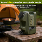 5 Gallon Camping Water Jug with Spigot, Water Container BPA Free Water Storage with Tool Bag, Portable Water Tank Emergency Water Storage for Hiking, Camping, Picnic, Home Use