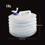 5/10/15L Portable Collapsible Bucket Emergency Water Storage Collapsible Tank Outdoor Camping Hiking Vehicle | PrepWiseGear