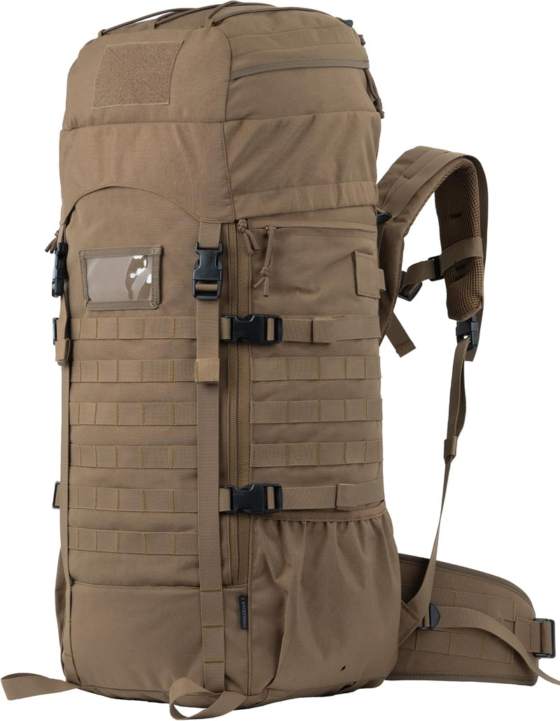 75L Tactical Backpack with Internal Frame, MOLLE, and Hydration System | PrepWiseGear