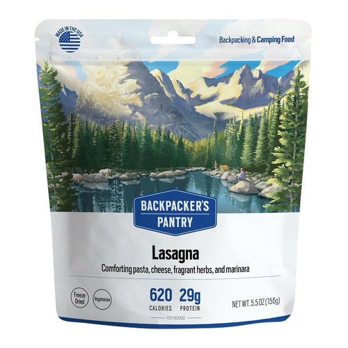 Lasagna | Freeze Dried Backpacking & Camping Food | Emergency Food | 28 Grams of Protein | Vegetarian | 1 Count | PrepWiseGear